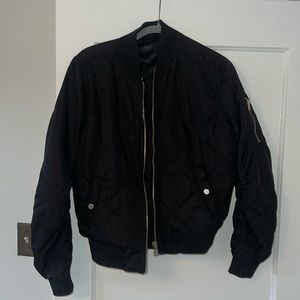 Black Topshop Bomber Jacket